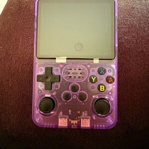 Purple Handheld Retro-Style Gaming Console